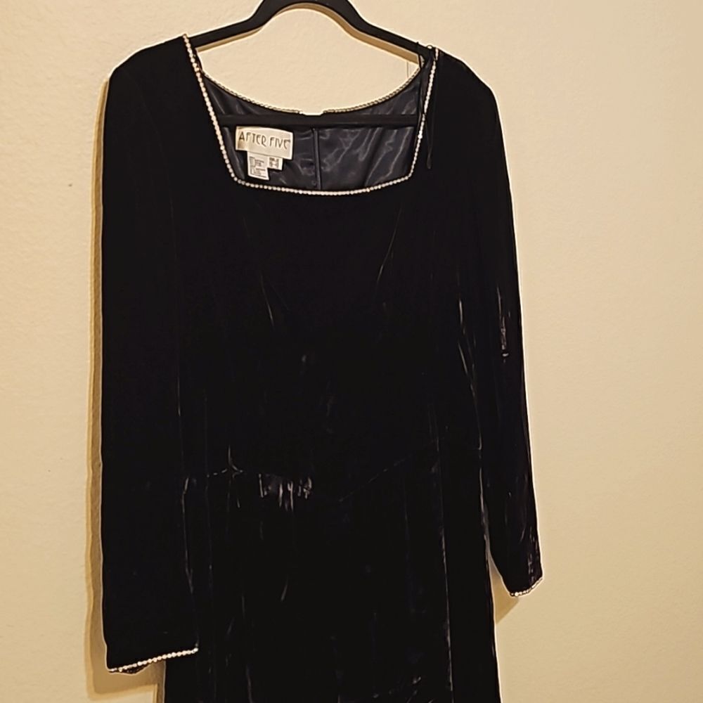 After five velvet vintage maxi dress size 10